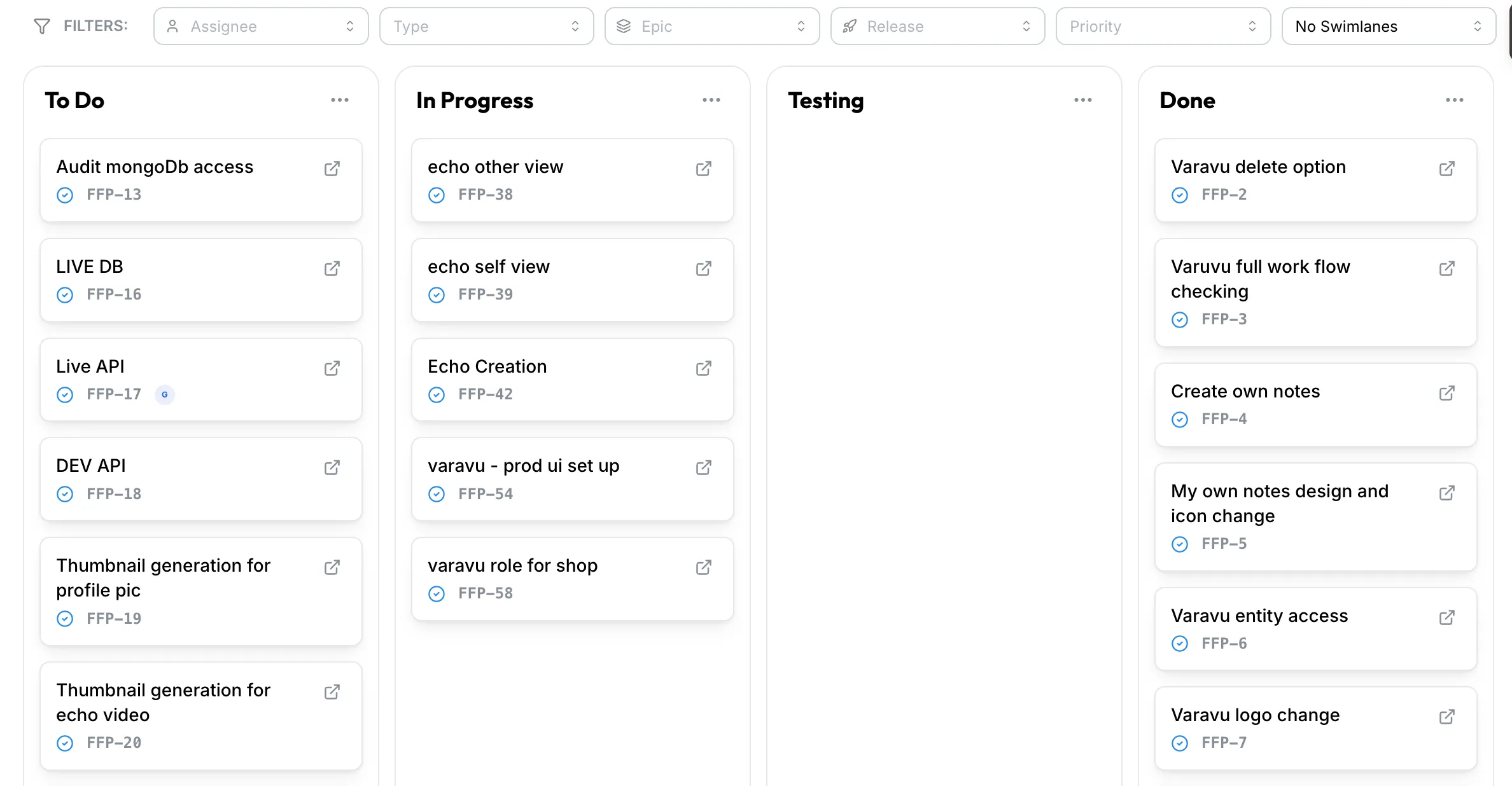 Klority Kanban and Sprint Board