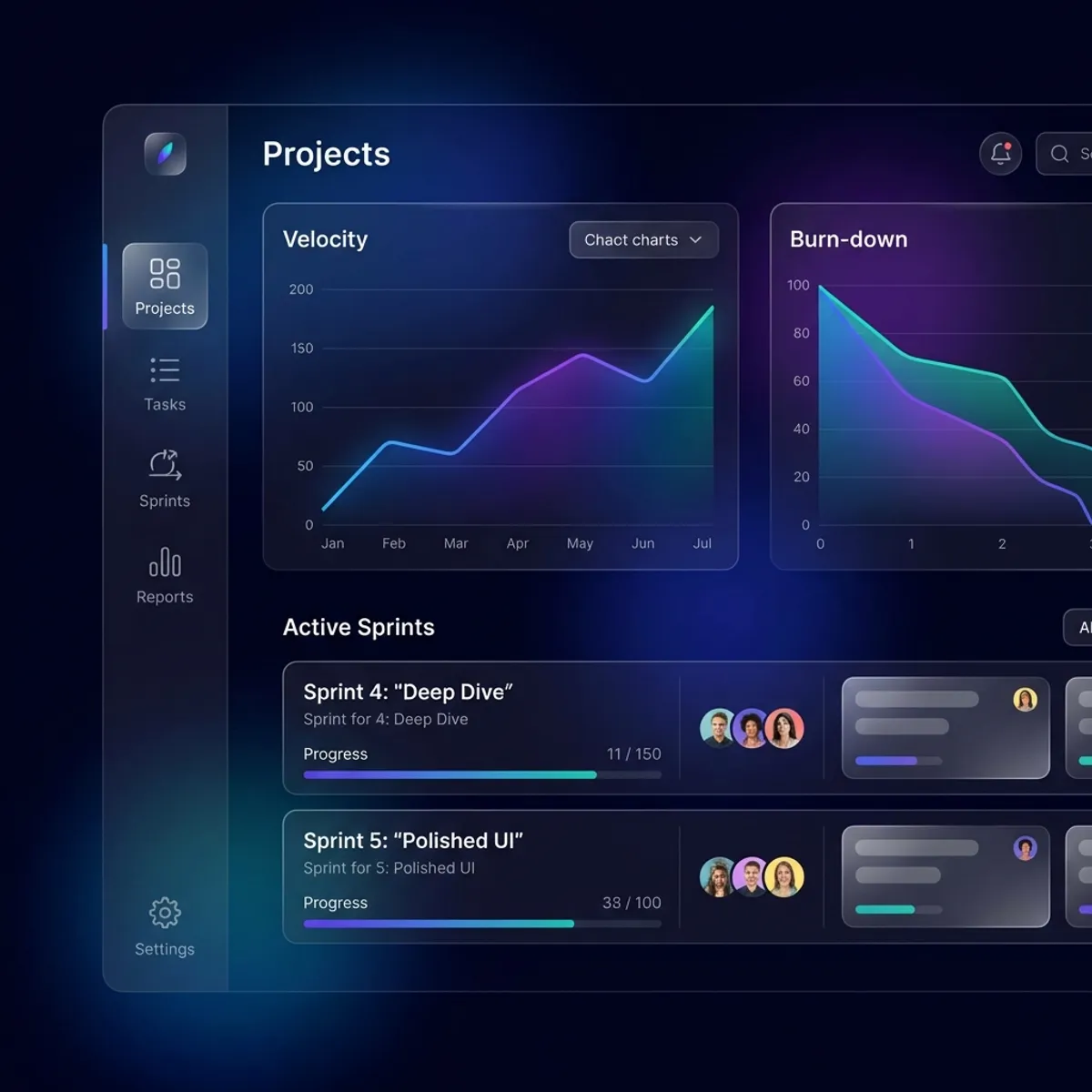 Klority Financial Operations module interface demonstration for agile dev teams.